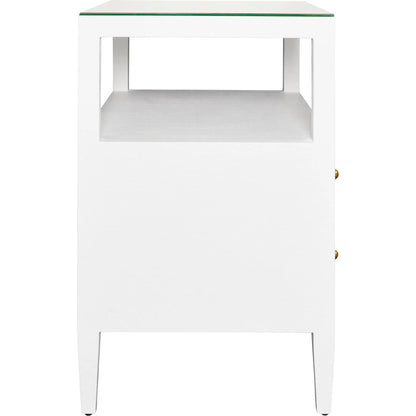 Douglas Two Drawer Side Table by Worlds Away. Made from unique in a modern style.