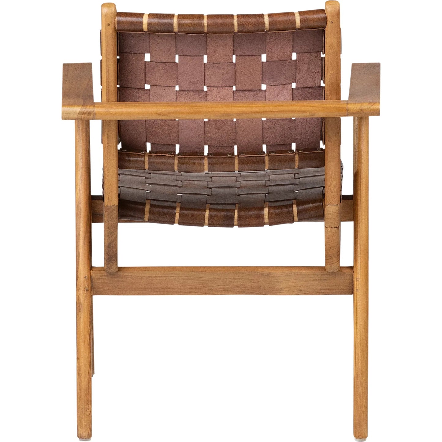 004 SI-2350464 | Additional Silo | Gaven Dining Chair by Arch & Plane in natural finish with brown leather. Made from teak wood, full grain leather in a traditional style.