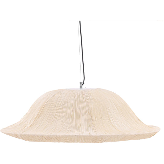 Balbina Pendant by Arch & Plane in natural. Made from pleated handmade artisan paper in a unique style.