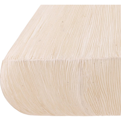 Lorin Pendant by Arch & Plane in natural. Made from pleated handmade artisan paper in a transitional style.