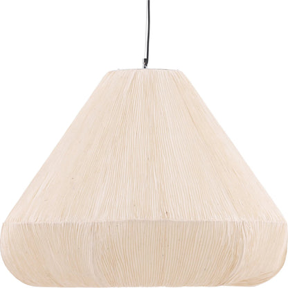 Lorin Pendant by Arch & Plane in natural. Made from pleated handmade artisan paper in a transitional style.