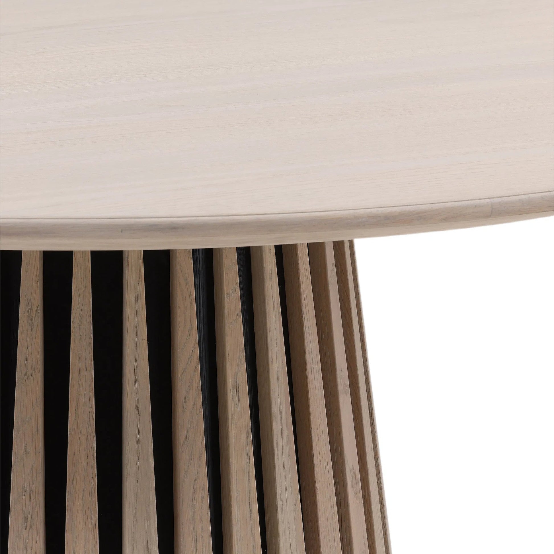 Arlin Dining Table by Arch & Plane in light natural. Made from oak wood in a transitional style.