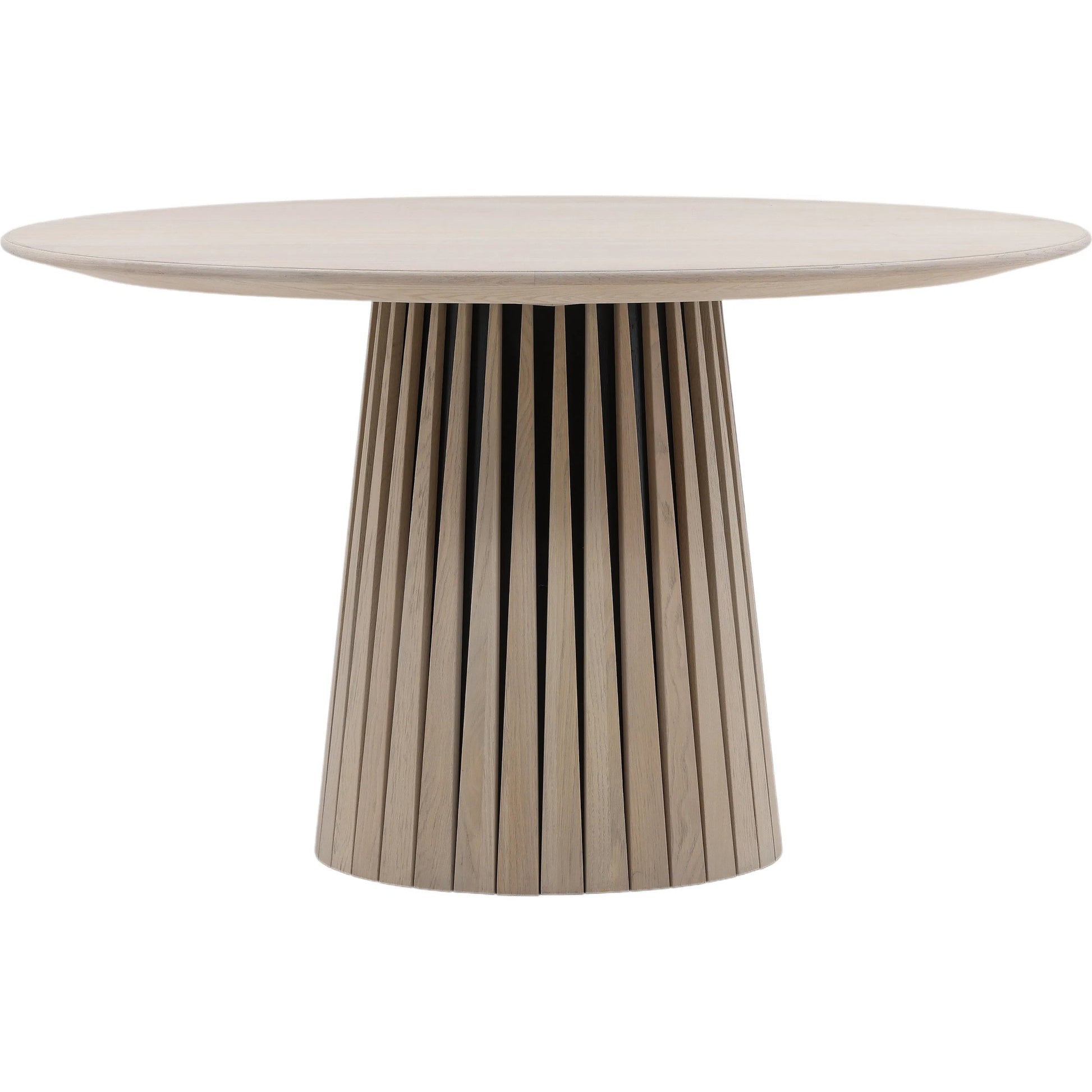 Arlin Dining Table by Arch & Plane in light natural. Made from oak wood in a transitional style.