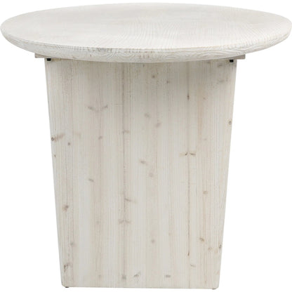 Abraham White-Washed Reclaimed Wood Oval Dining Table by Arch & Plane in white and white wash seal. Made from reclaimed pine in a modern style.