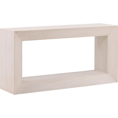 Lexi Console Table by Arch & Plane in whitewash. Made from reclaimed pine wood in a transitional style.