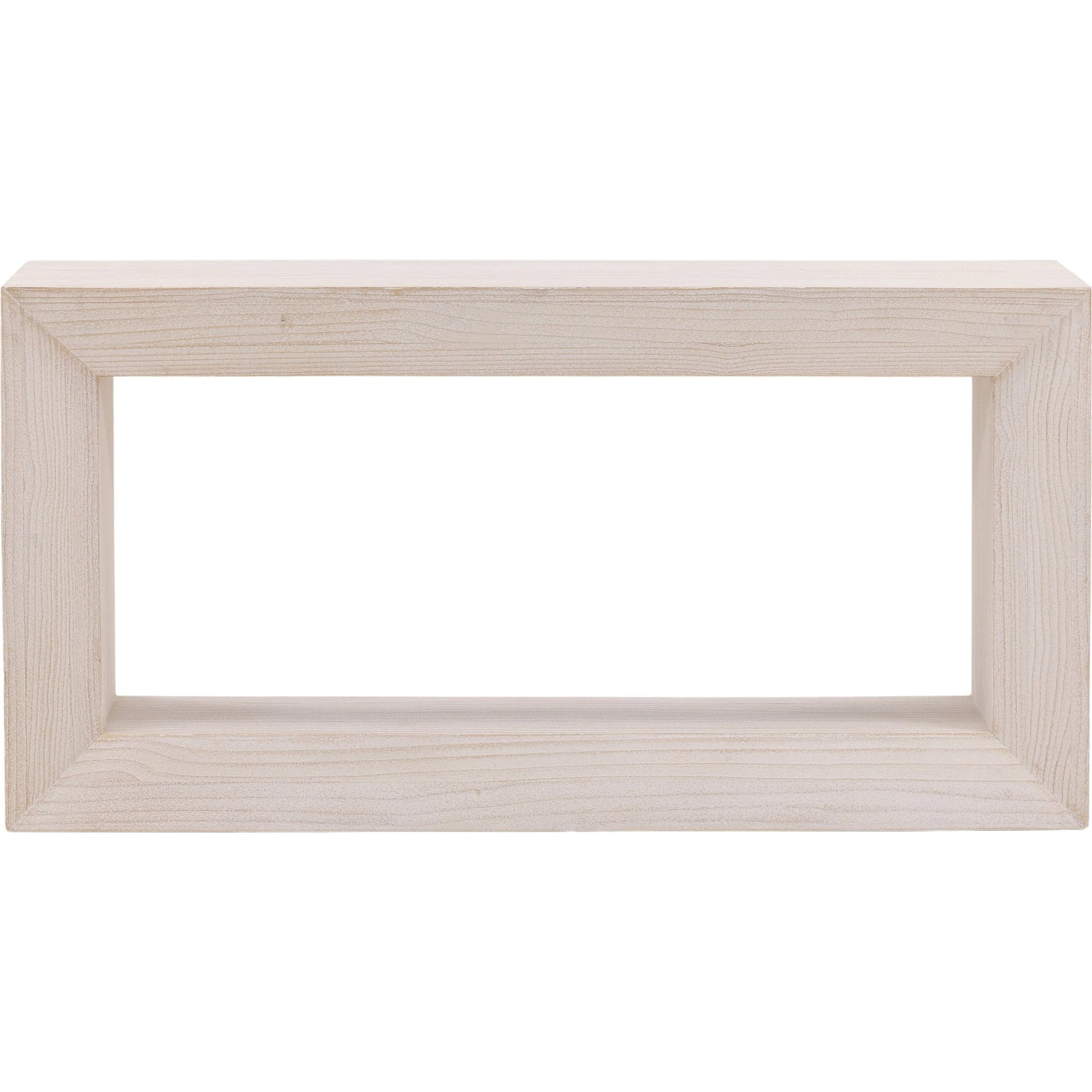 Lexi Console Table by Arch & Plane in whitewash. Made from reclaimed pine wood in a transitional style.