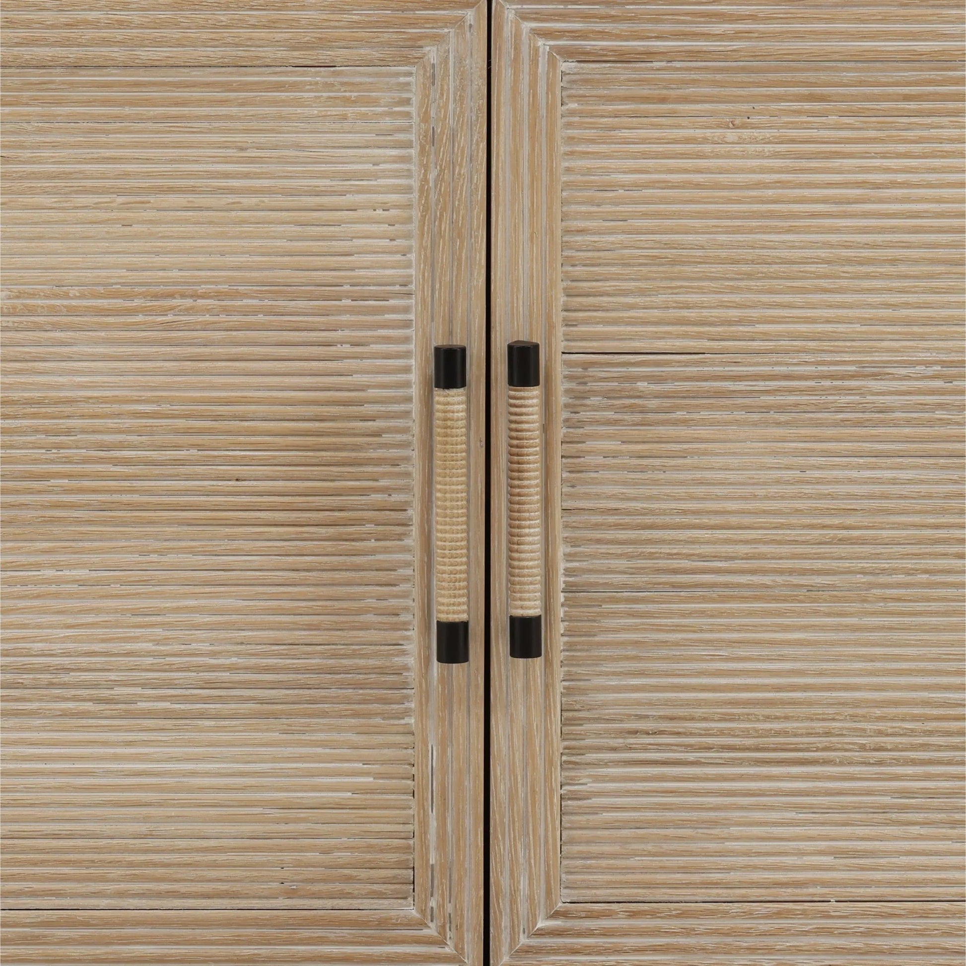 Korey Cabinet by Arch & Plane in light natural. Made from oak wood, tempered glass in a unique style.