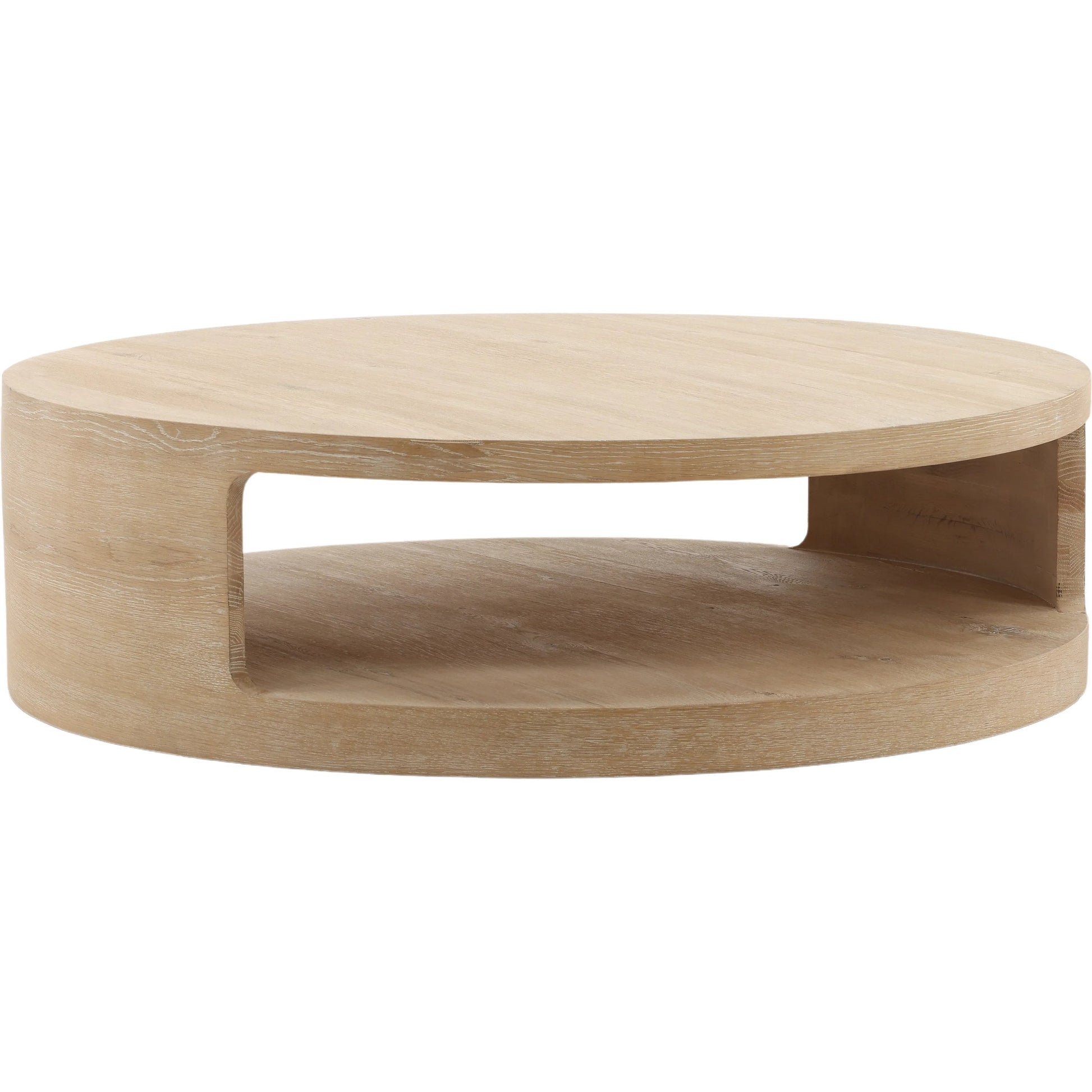 Emmalee Coffee Table by Arch & Plane in light natural. Made from aged oak wood in a unique style.
