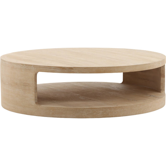 Emmalee Coffee Table by Arch & Plane in light natural. Made from aged oak wood in a unique style.