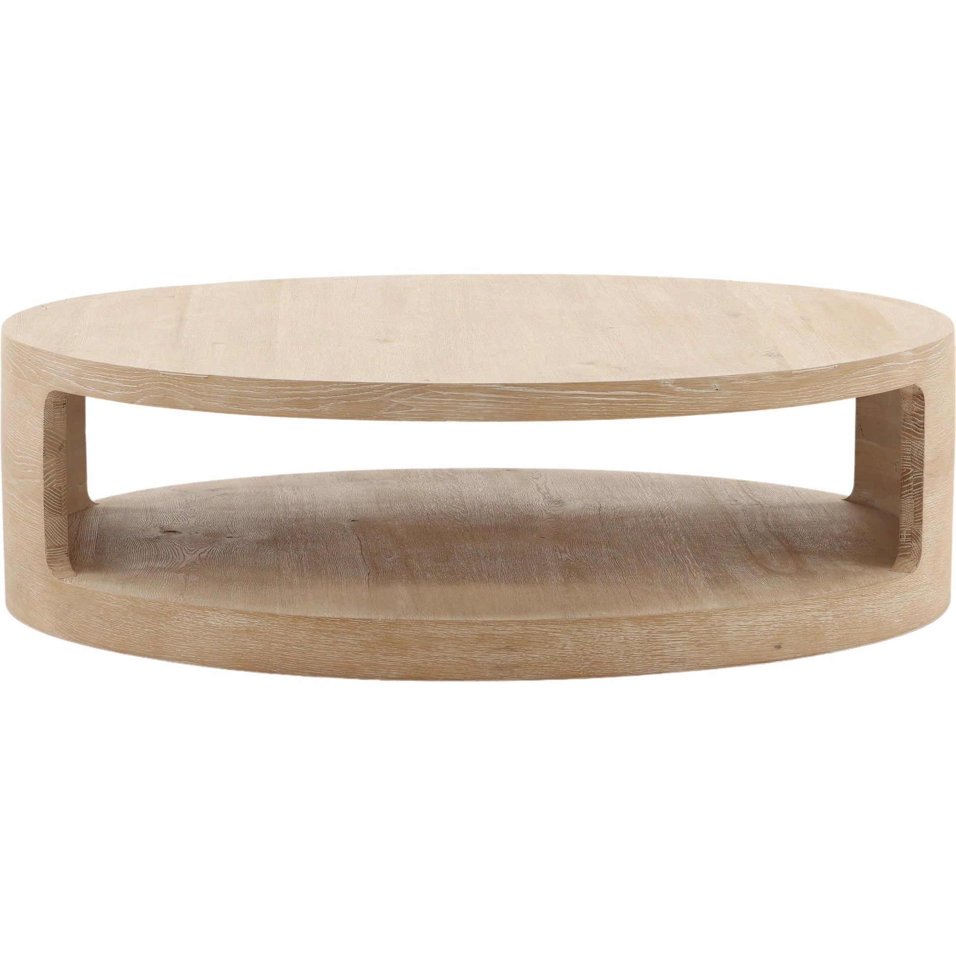 Emmalee Coffee Table by Arch & Plane in light natural. Made from aged oak wood in a unique style.