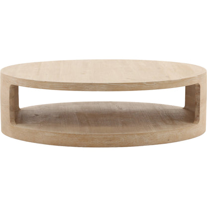 Emmalee Coffee Table by Arch & Plane in light natural. Made from aged oak wood in a unique style.
