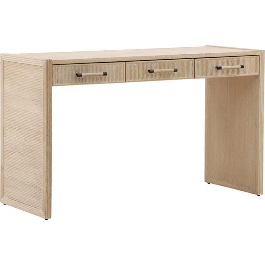 Korey Desk by Arch & Plane in light natural. Made from oak wood in a unique style.