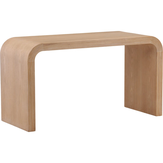 Ivory Desk by Arch & Plane in light natural. Made from elm wood in a unique style.