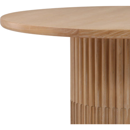 Isiah Outdoor Occasional Chair by Arch & Plane in light brown. Made from olefin, twisted synthetic wicker, aluminum, teak wood in a unique style.