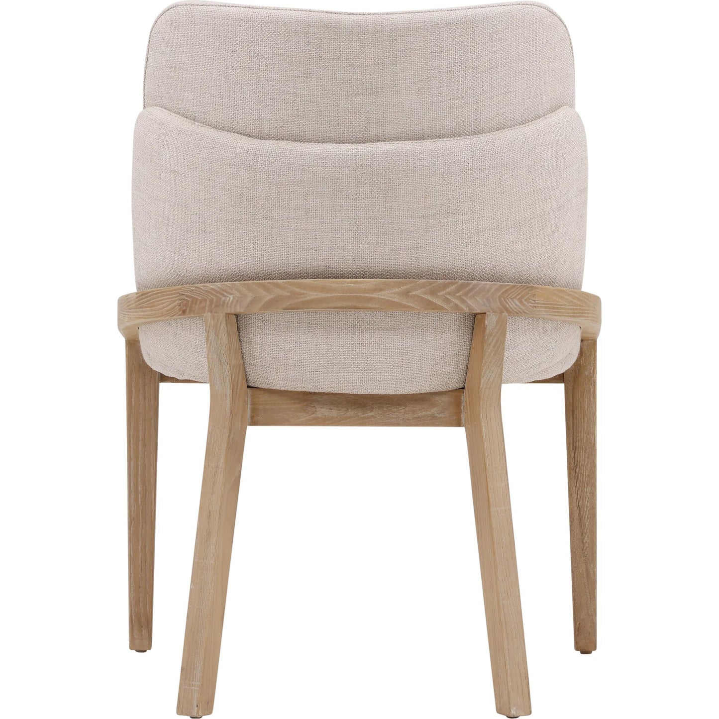004 SI-2350502 | Additional Silo | Jacquelyn Dining Chair by Arch & Plane in beige, light natural. Made from polyester upholstery, elm wood in a transitional style.