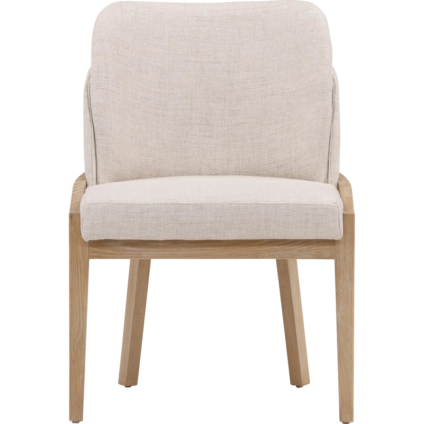 002 SI-2350502 | Additional Silo | Jacquelyn Dining Chair by Arch & Plane in beige, light natural. Made from polyester upholstery, elm wood in a transitional style.