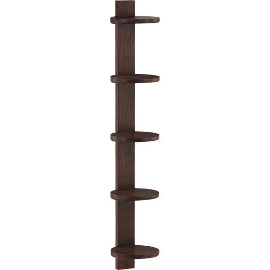 Hadrian Bookcase by Arch & Plane in dark brown. Made from mindi wood veneer in a unique style.