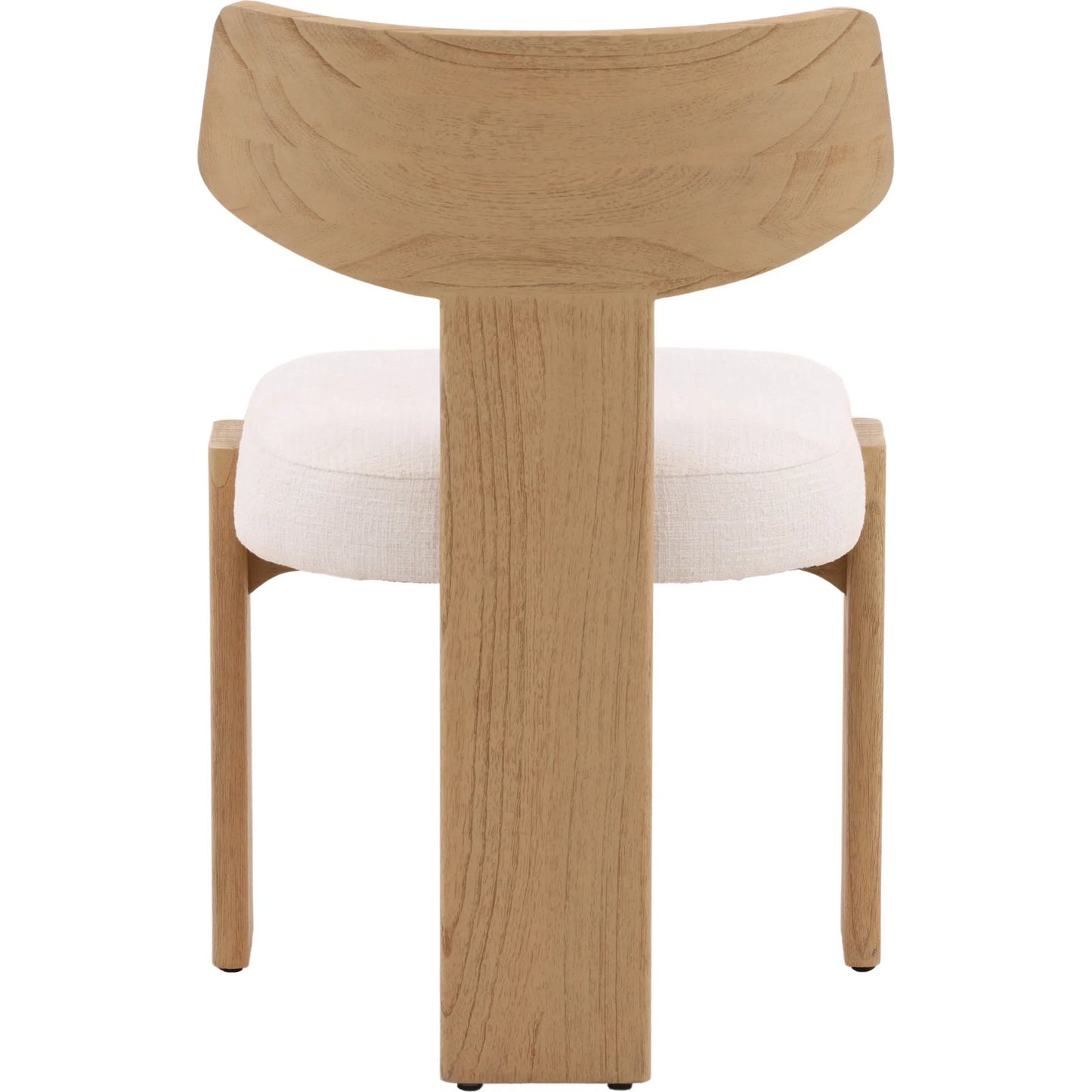 004 SI-2350512 | Additional Silo | Chesley Dining Chair (Set of 2) by Arch & Plane in cream, natural. Made from boucle fabric, mindi wood in a transitional style.