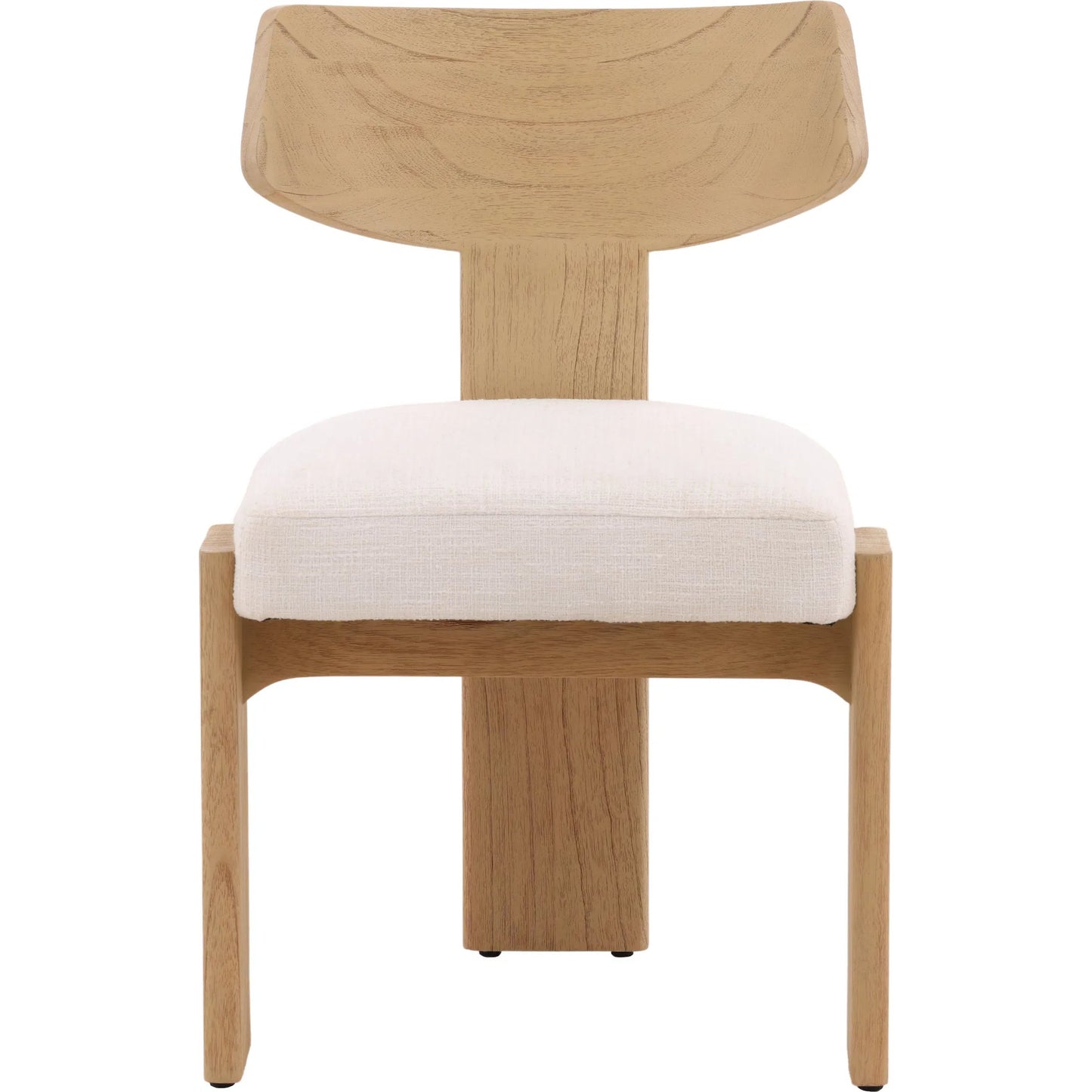002 SI-2350512 | Additional Silo | Chesley Dining Chair (Set of 2) by Arch & Plane in cream, natural. Made from boucle fabric, mindi wood in a transitional style.