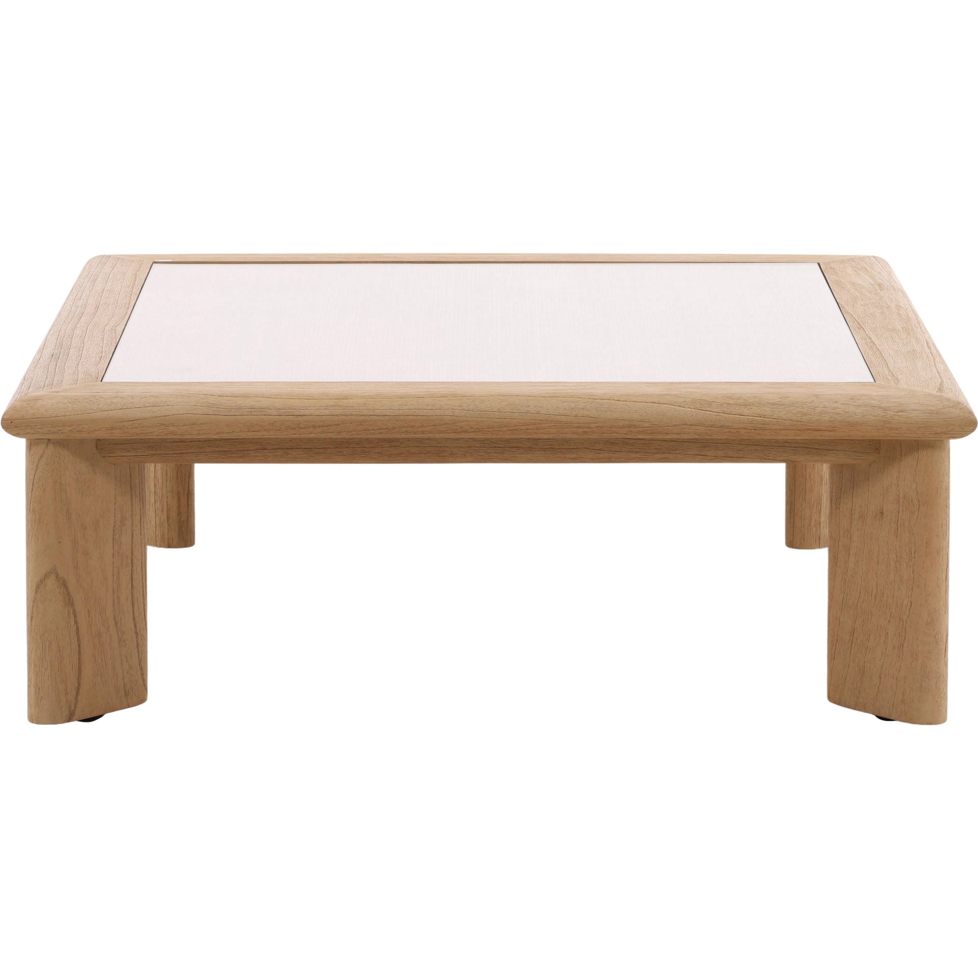 Keenan Coffee Table by Arch & Plane in natural. Made from mindi wood, rattan, glass in a unique style.