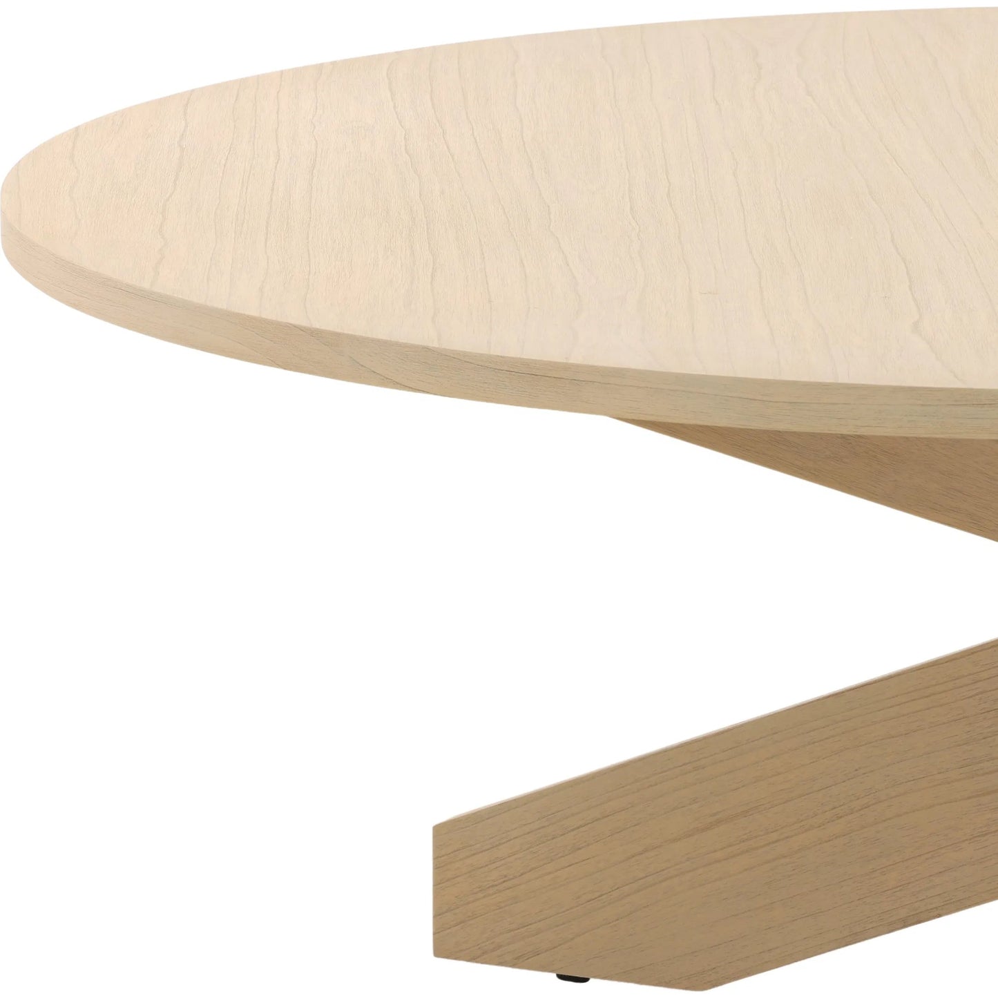 004 SI-2440495 | Closeup | Cherish Dining Table by Arch & Plane in light natural. Made from mindi wood in a transitional style.