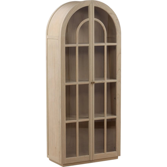 Freyja Cabinet by Arch & Plane in light natural. Made from mindi wood veneer in a unique style.