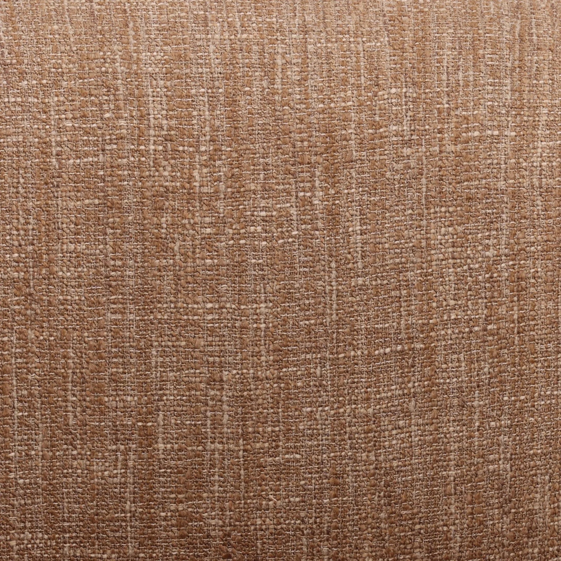 Rosella Occasional Chair by Arch & Plane in brown, dark brown. Made from burlap fabric, mindi wood in a unique style.
