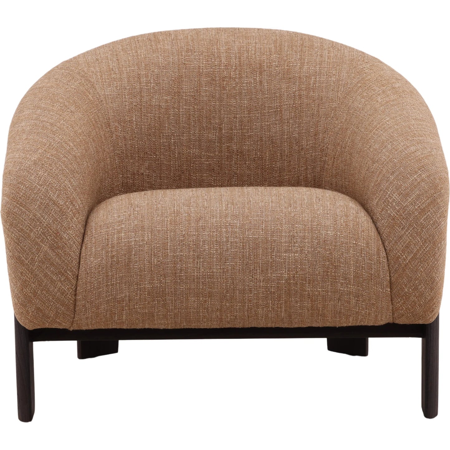 002 SI-2532775 | Additional Silo | Rosella Occasional Chair by Arch & Plane in brown, dark brown. Made from burlap fabric, mindi wood in a unique style.