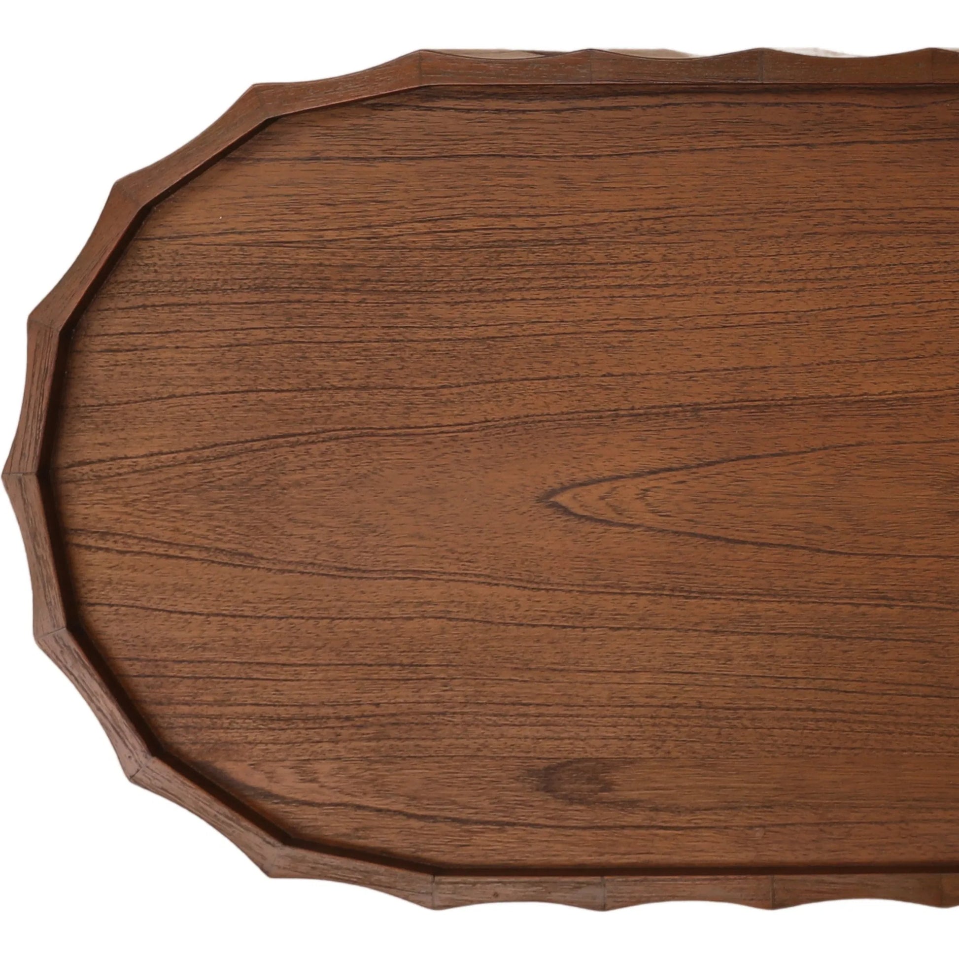 Meryl Console Table by Arch & Plane in brown. Made from mindi wood veneer in a unique style.