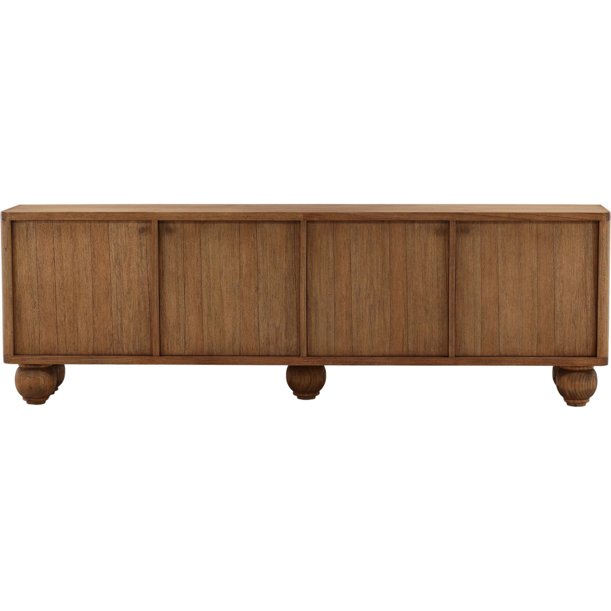 Kobe Sideboard by Arch & Plane in brown. Made from mindi wood veneer in a unique style.
