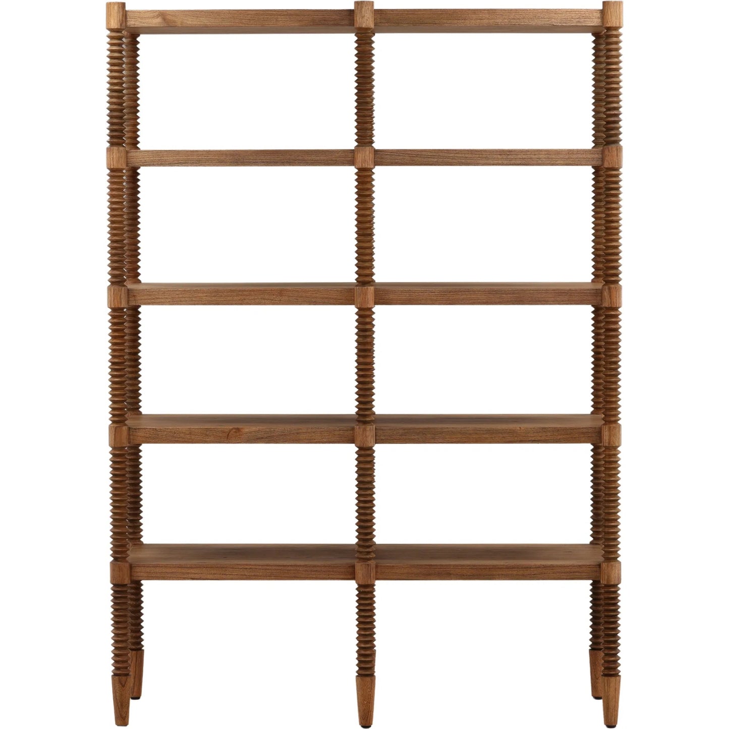 002 SI-2532790 | Additional Silo | Steve Bookcase by Arch & Plane in brown. Made from mindi wood, veneer in a unique style.
