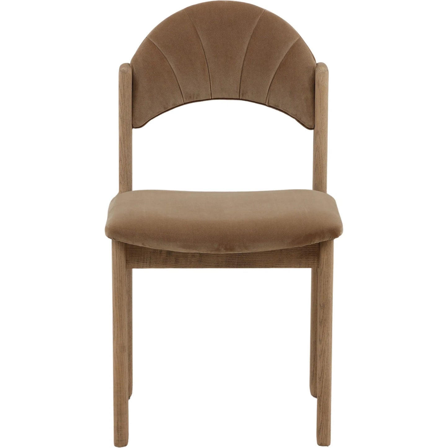 002 SI-2532794 | Additional Silo | Ross Dining Chair by Arch & Plane in light brown. Made from velvet, ash wood in a unique style.