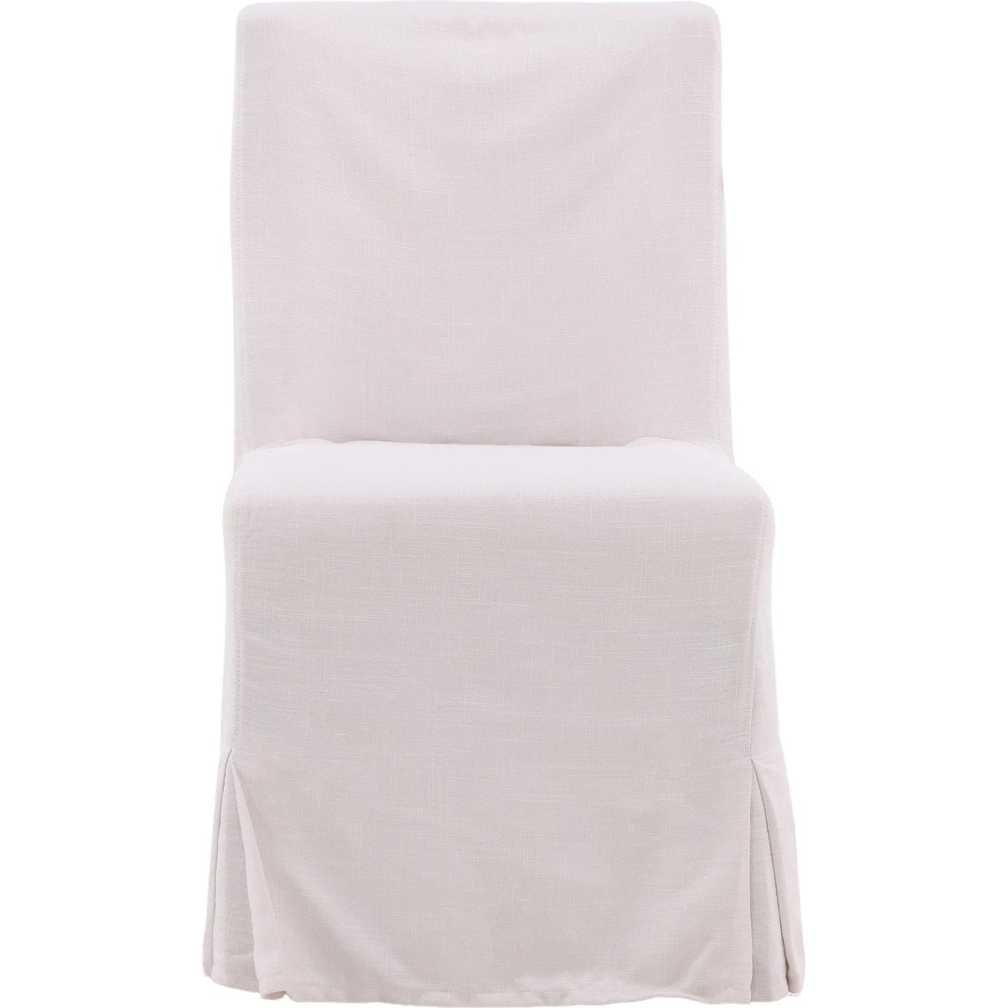 002 SI-2075276 | Additional Silo | Bradford White Linen Slipcovered Dining Chair by Arch & Plane in white, off-white and off-white upholstery finish. Made from birch hardwood, performance fabric linen upholstery in a modern style.