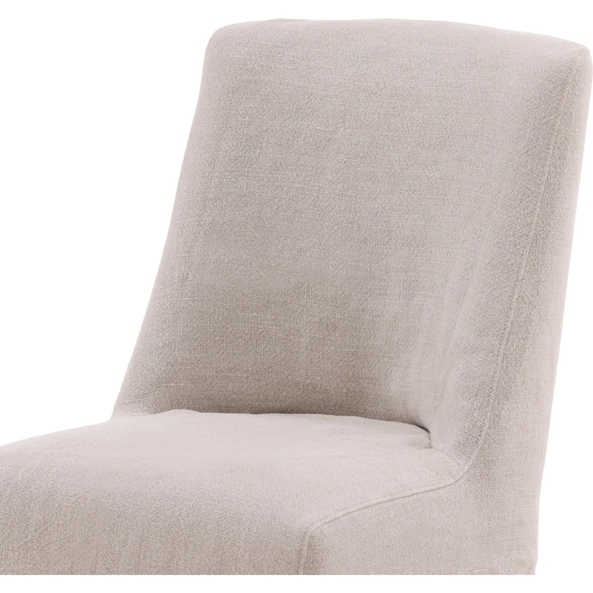 Craig Dining Chair by Arch & Plane in natural linen. Made from linen blend fabric in a unique style.