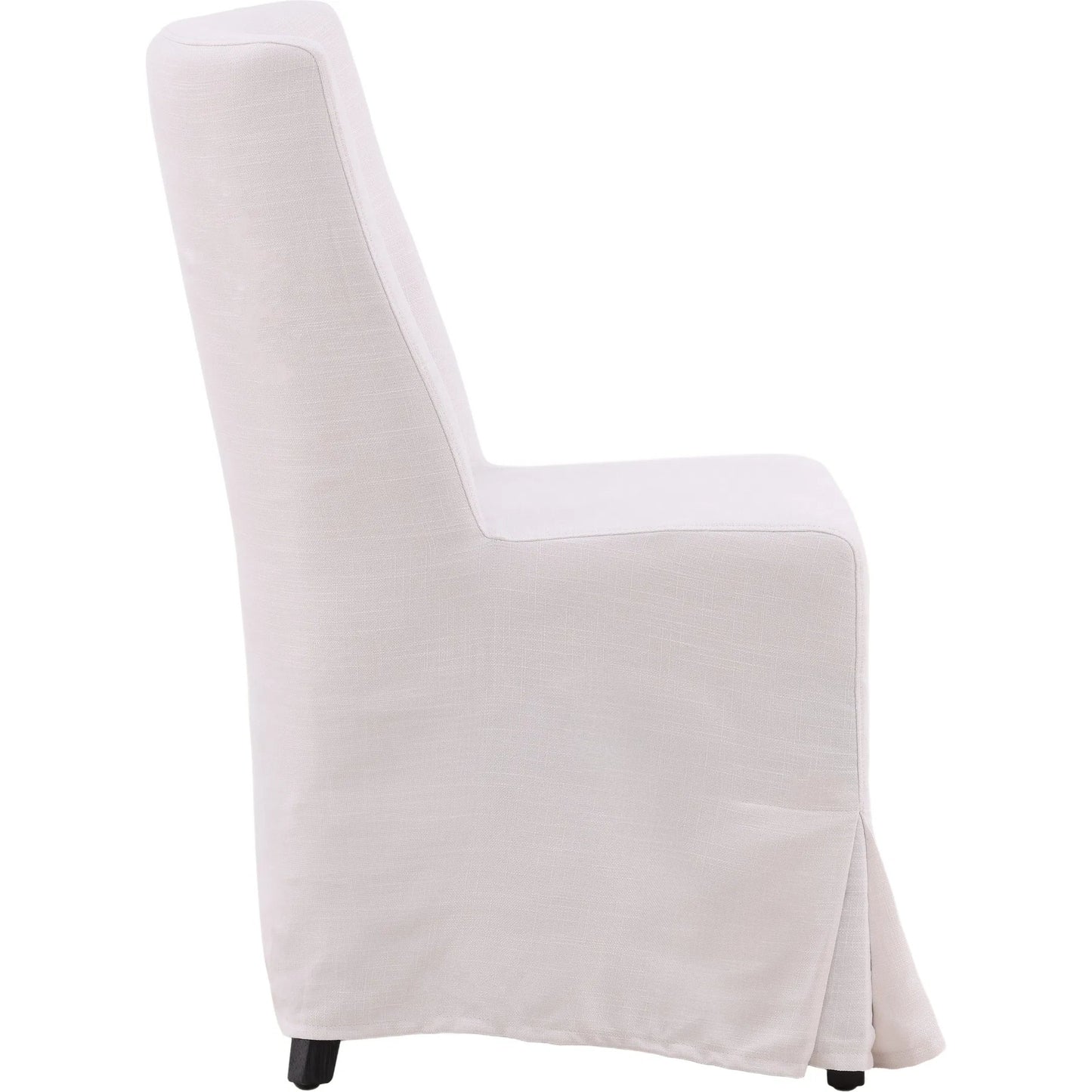 003 SI-2075276 | Additional Silo | Bradford White Linen Slipcovered Dining Chair by Arch & Plane in white, off-white and off-white upholstery finish. Made from birch hardwood, performance fabric linen upholstery in a modern style.
