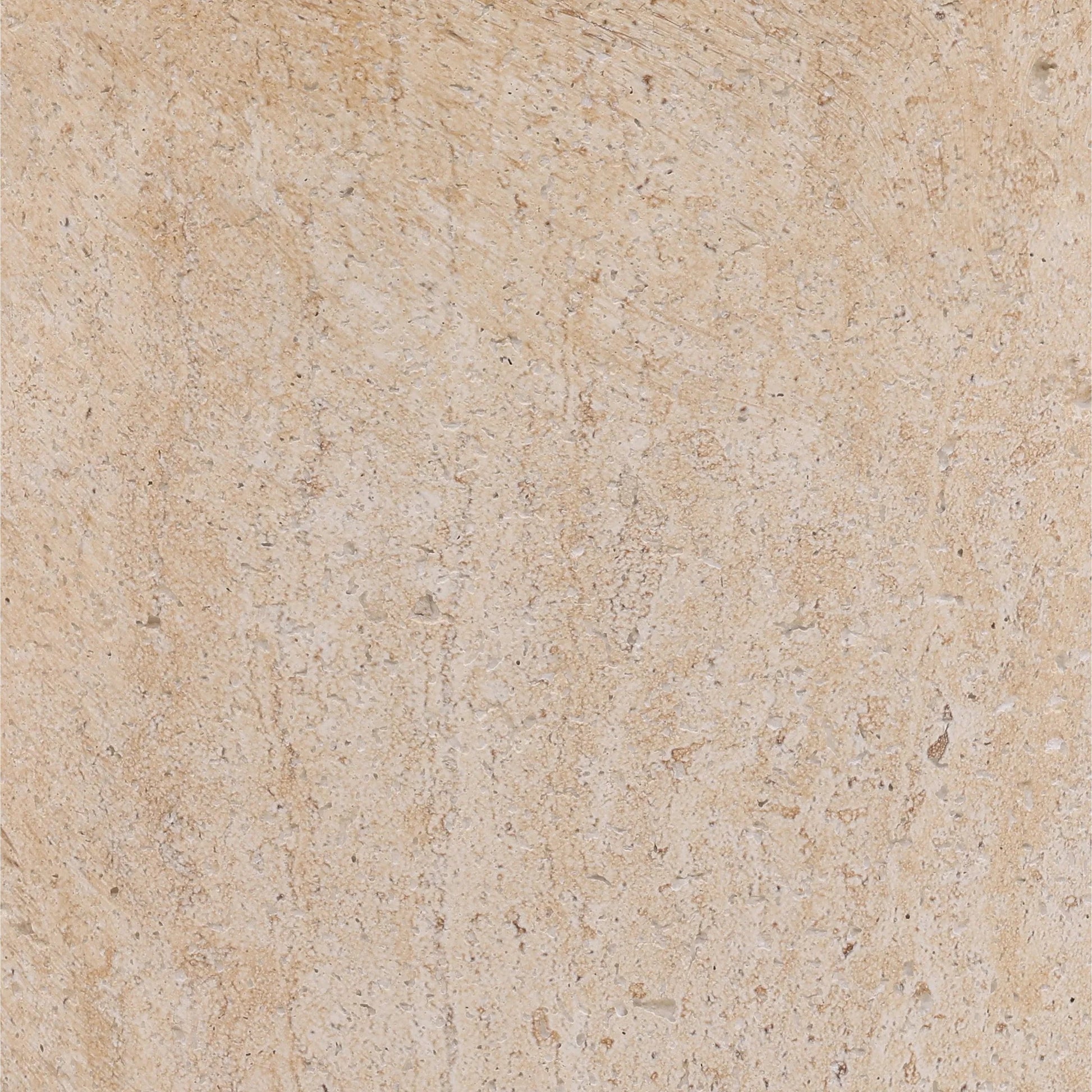 Ramonita Outdoor End Table by Arch & Plane in faux travertine. Made from lightweight concrete in a transitional style.