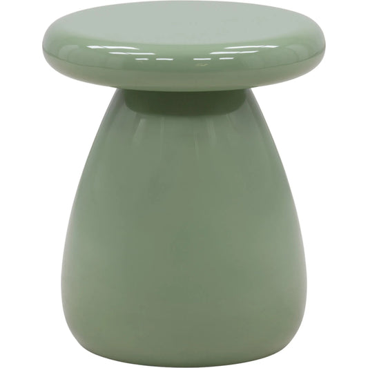 Artem End Table by Arch & Plane in green. Made from lightweight concrete in a unique style.