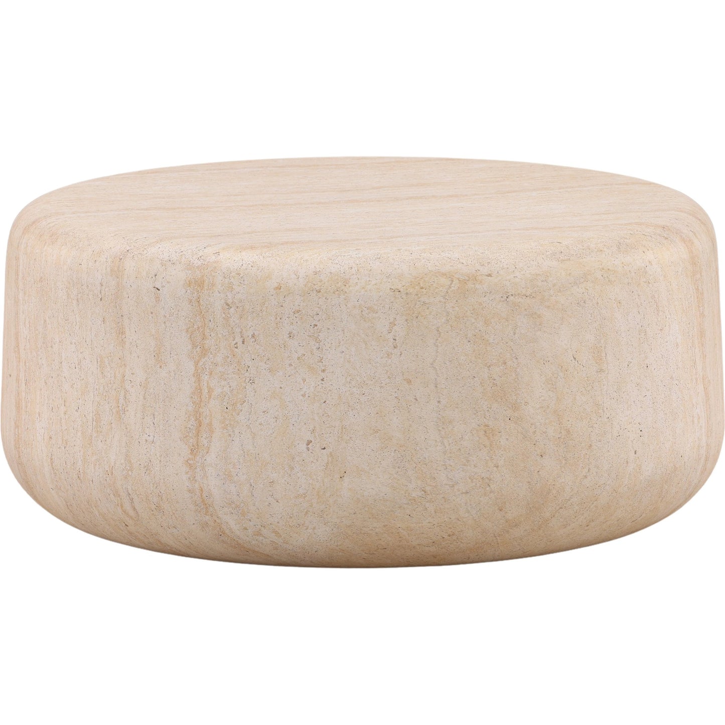 001 SI-2532799 | Primary Silo | Davonte Coffee Table by Arch & Plane in faux travertine. Made from lightweight concrete in a unique style.