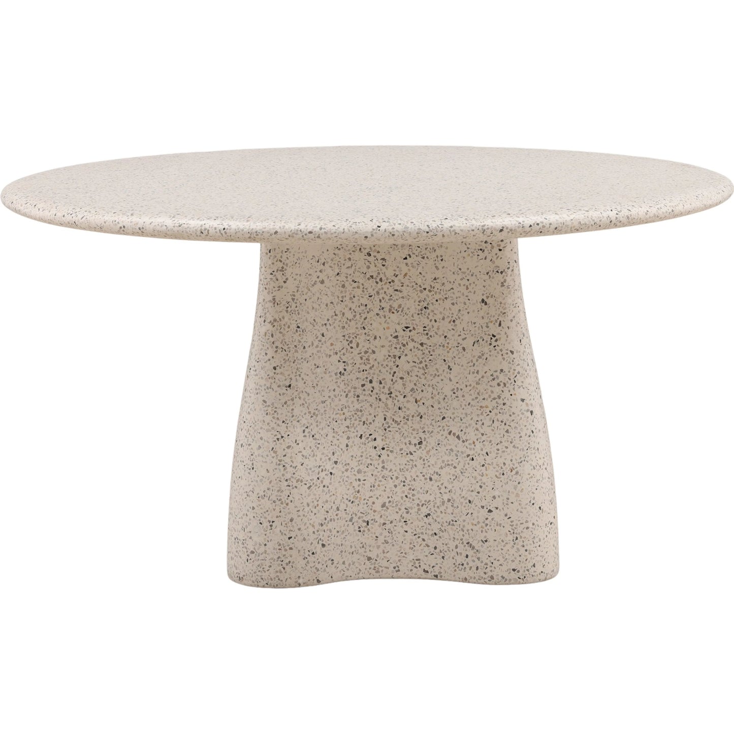002 SI-2532803 | Additional Silo | Halie Outdoor Dining Table by Arch & Plane in off white, multi-tone terrazzo. Made from terrazzo in a unique style.