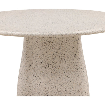 Halie Outdoor Dining Table by Arch & Plane in off white, multi-tone terrazzo. Made from terrazzo in a unique style.