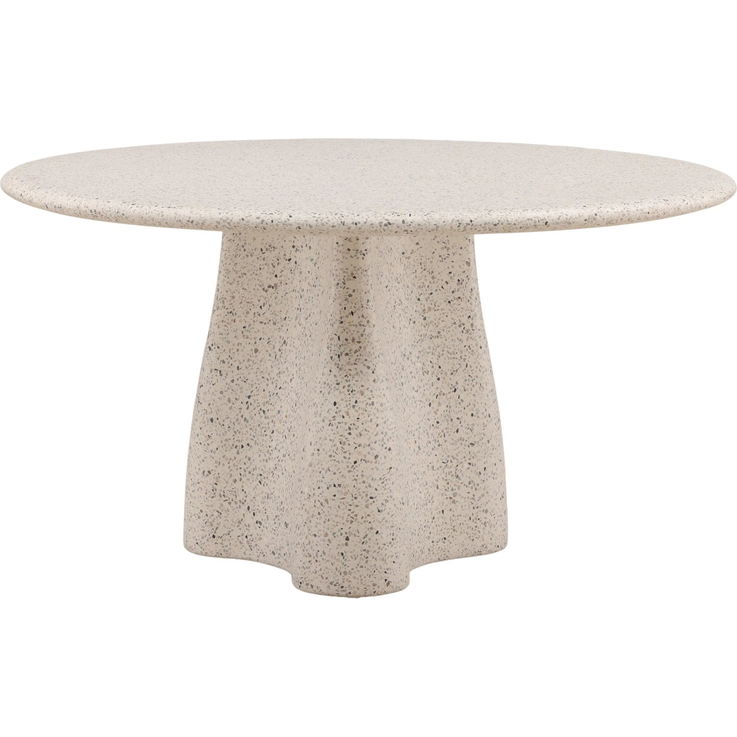 001 SI-2532803 | Primary Silo | Halie Outdoor Dining Table by Arch & Plane in off white, multi-tone terrazzo. Made from terrazzo in a unique style.