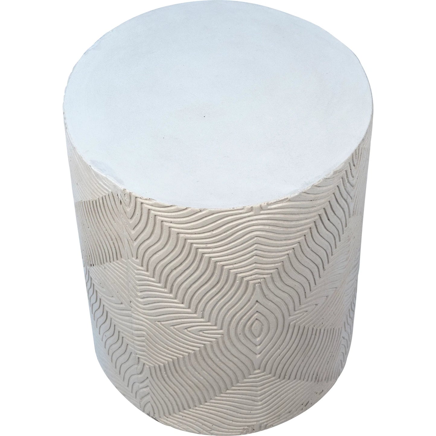 002 SI-2350559 | Additional Silo | Breann Outdoor Side Table by Arch & Plane in white finish. Made from concrete in a modern style.