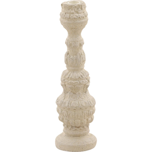 Ward Outdoor Candle Holder by Arch & Plane in white. Made from lightweight concrete in a unique style.