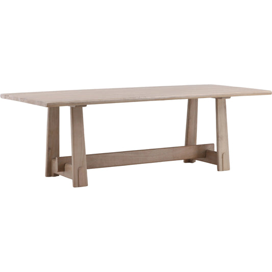 Lachlan Dining Table by Arch & Plane in light natural. Made from mango wood in a transitional style.