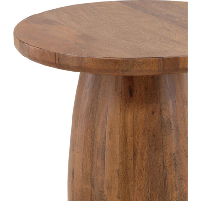 Jacoby Side Table by Arch & Plane in natural. Made from mango wood in a unique style.