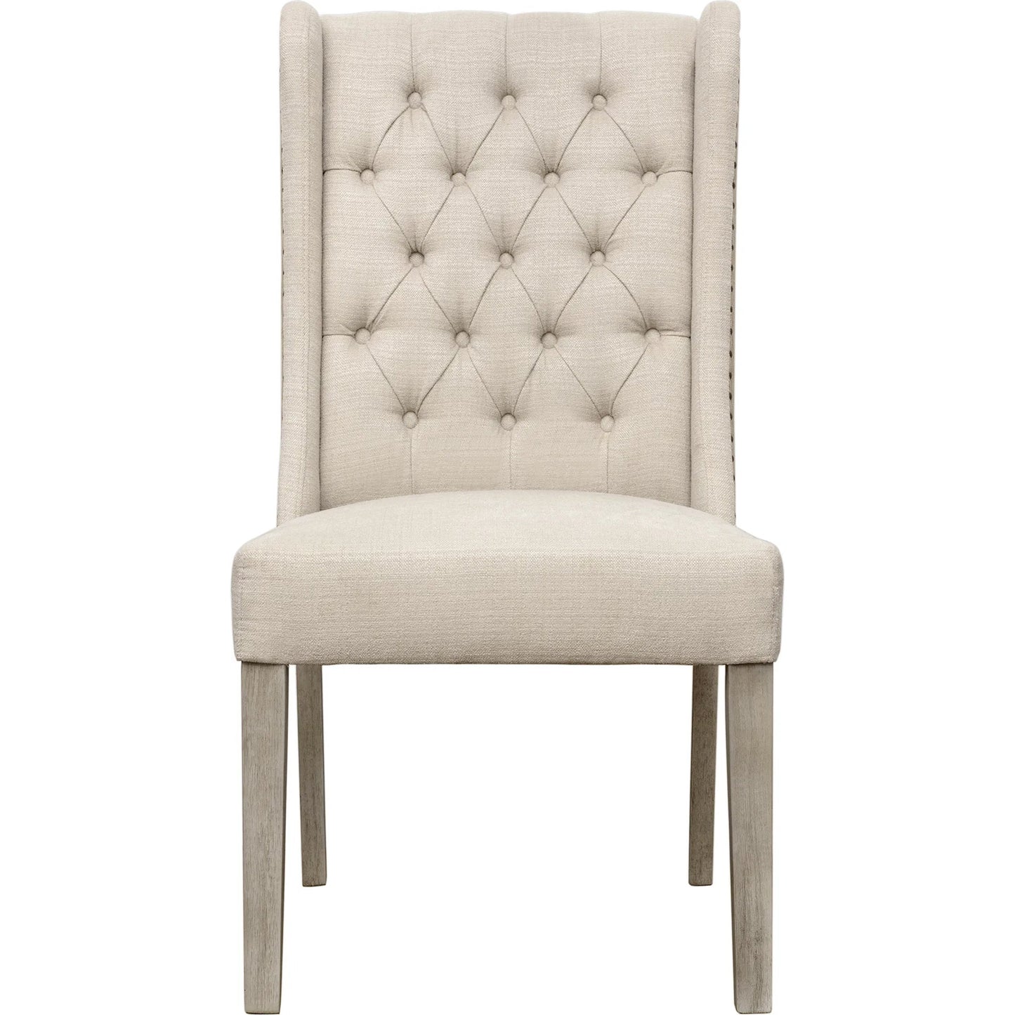 002 SI-1924370 | Additional Silo | Drucilla Oatmeal Linen and Jute Dining Chair by Arch & Plane in sand beige, medium brown and fabric. Made from linen in a traditional style.