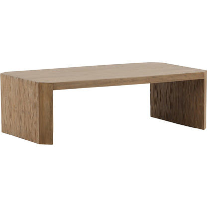 Destiny Coffee Table by Arch & Plane in natural. Made from mango wood in a transitional style.