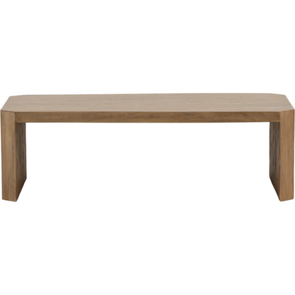 Destiny Coffee Table by Arch & Plane in natural. Made from mango wood in a transitional style.