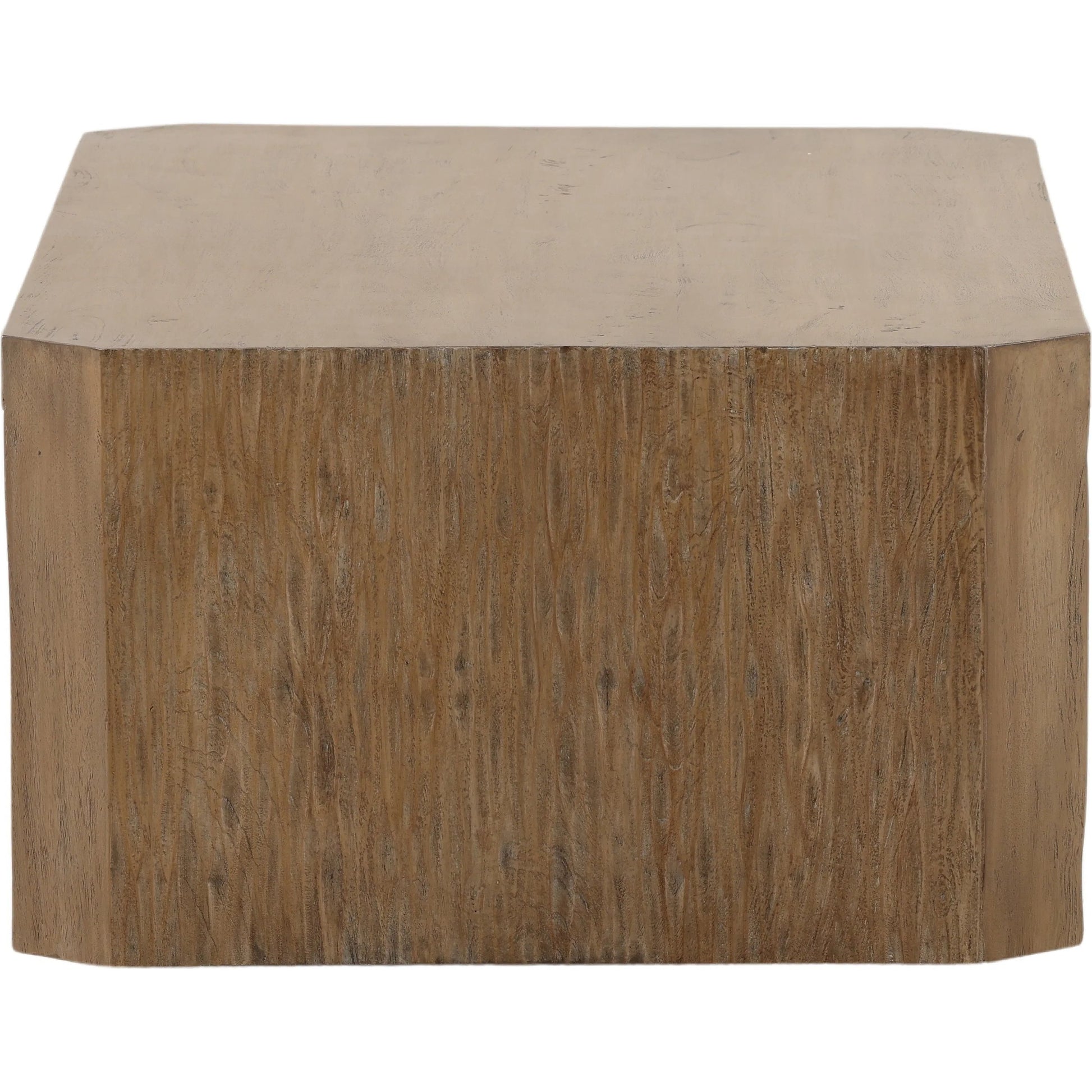 Destiny Coffee Table by Arch & Plane in natural. Made from mango wood in a transitional style.