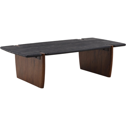 Trinh Coffee Table by Arch & Plane in black, natural. Made from solid acacia wood in a unique style.